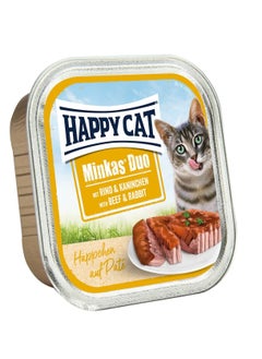 اشتري Happy Cat Minkas Duo Beef & Rabbit Wet Food في الامارات