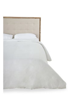 Buy 3-Piece White Super King Size Duvet Cover Set, 300Tc - 260 X 240 Cms in UAE