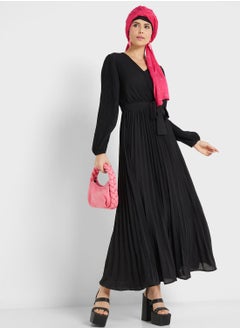 اشتري Pleated Wrap Dress في السعودية