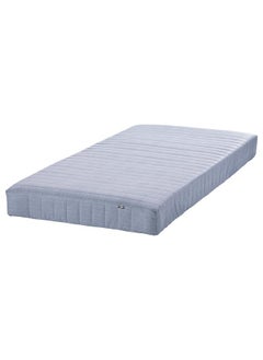 Buy Sprung Mattress Extra Firm/Light Blue 90X200 Cm in Saudi Arabia