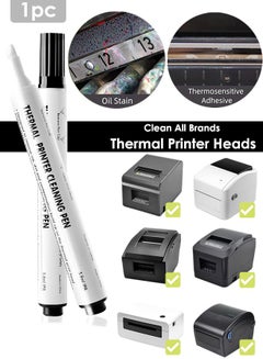 Buy 1pc Thermal Printer Cleaning Pen Universal Thermal Printhead Cleaner Suitable for Thermal Receipt Printer Shipping Label POS Card Printer Head in Saudi Arabia