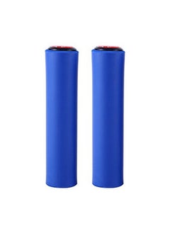 اشتري Bicycle Grips 1 Pair Shock Absorbing Handlebar Grip With Bar Ends For Mountain Bike Bicycle Mtb Xc Fr Cycling Dia 18 Mm (Blue) في الامارات