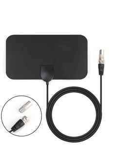 اشتري Indoor TV Aerial, High Definition 4K Digital TV Antenna, with 50+ Miles Range 360°Reception, Clear Picture & Sound, 3.6Meter Coax HDTV Cable, for Local Channels and Freeview TV with Signal Booster في السعودية