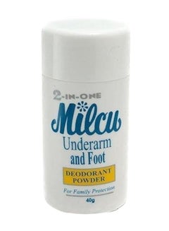 Buy 2 In 1 Underarm & Foot Deodorant Powder 40 G in UAE