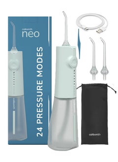 اشتري Aresmith Neo Water Flosser ; 24 Pressure Setting With 5 Modes & 6 Intensities ;300 Ml Large Detachable Water Tank ; Water Flossers For Teeth Cordless; Ipx7 Waterproof ; Water Floss Pick (Green) في الامارات