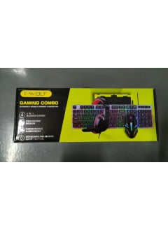 Buy T-WOLF Gaming Keyboard Mouse Headset Pad Combo New tf240 four-piece set in Saudi Arabia