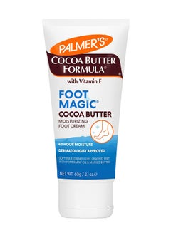 اشتري Palmer's Cocoa Butter Formula Foot Magic Moisturizing Cream with Vitamin E -Soothes Sore Tired Feet-Deep Moisturizes Rough & Dry Skin-Improves Textures,Irritation,Scars & Marks-Apply Daily-60gm في الامارات