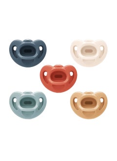 Buy Comfy Orthodontic Pacifiers, 0-6 Months, Timeless Collection, 5 Count (Pack Of 1) in UAE