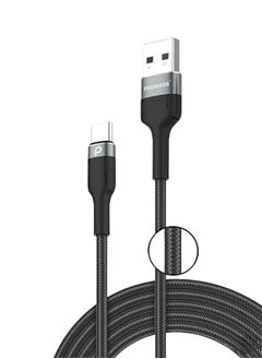 Buy USB A to USBC Charger Cable 2M - Compatible with iPhone 16/15 Series, Samsung Galaxy S24 Ultra, Nintendo Switch, iPad Pro, Grey, S10 S8 S9 Plus Note 9 8 (Also Support Sony Handsfree 5 Charging) in Saudi Arabia