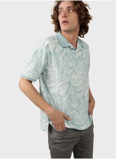 Buy Printed Pique Polo Shirt in Saudi Arabia