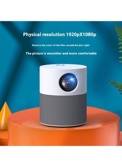 اشتري Smart WiFi Mini Projector TV 300 Ansi/Screen Size Up to 150 inches 1920pX1080p Home Cinema Lumens Portable 3D Projector Android 9.0 Support TV Download Apps Bluetooth WiFi Video Projector في الامارات