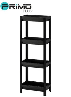 Buy Vesken Shelf Unit black 36x100cm in Saudi Arabia