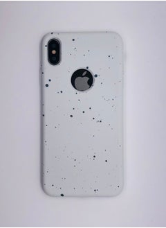 Buy New Dotted Design Glow Feel PKK Silicone Case for iPhone Xs Max White in UAE