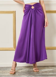 Buy Gathered Detail A-Line Maxi Skirt in Saudi Arabia