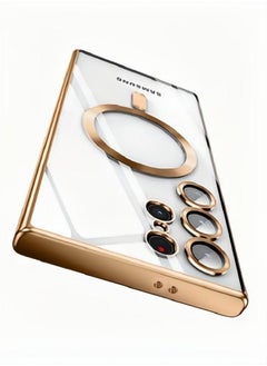 Buy Full Protection Plating Anti-Scratch Slim Thin Case Cover for Samsung Galaxy S24 Ultra - Gold in Saudi Arabia