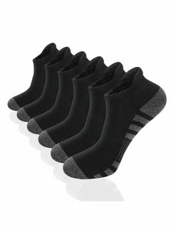 Buy Ankle Athletic Running Socks Cushioned Breathable Low Cut Sports Tab Socks for Men and Women (6 Pairs) in Saudi Arabia