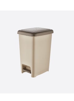 Buy Plastic Pedal Dustbin 10 Liter 20X26.5X34.5 CM in Saudi Arabia