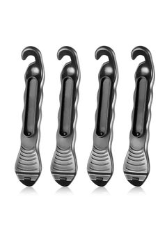 Buy Bike Tire Levers, 4 Pcs Compact Roadside Bicycle Tyre Levers Tool for Inner Tube Tire, Solid Reliable Plastic Bike Tire Spoons Set, Lightweight Changing Kits, Quick Repair Pry Bar Lever (Black) in UAE