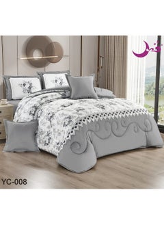 Buy Double Comforter Set Decorated System 4 Pieces Summer Inflatable Size160X210-Sheet Size120X200+25 in Saudi Arabia