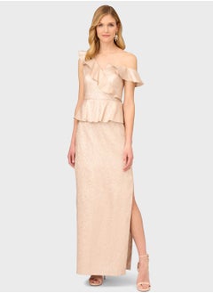 اشتري Side Slit Ruffle Dress في الامارات