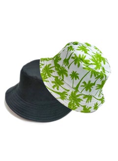 Buy Double face foldable casual beautiful pattern sun unisex bucket travel hat in Egypt