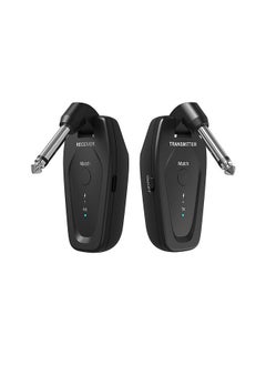 Buy UHF Wireless Transmitter & Receiver Wireless System Rechargeable Audio TX and RX 6.35mm Plug 50M Transmission Range in UAE