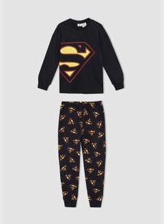 Buy Long Sleeve Superman Print Pyjama Set in UAE