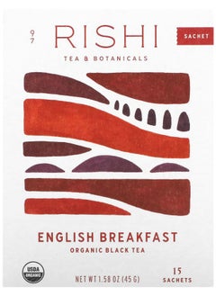 Buy Organic Black Tea English Breakfast 15 Sachets 1.58 oz (45 g) in UAE