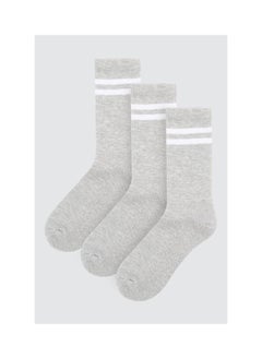 اشتري 3 Pack Stripe Crew Socks في الامارات