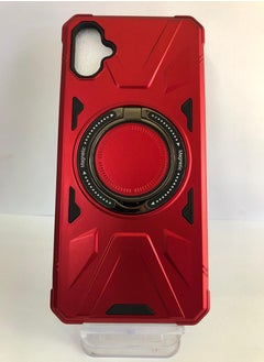 Buy GOLDEN MASK For Samsung Galaxy A05 Case Mag-Safe Magnetic Shockproof Phone Case with Ring Holder (Red) in Egypt