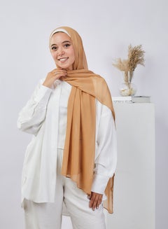 Buy Casual Plain-Basic hijab Beige in Egypt
