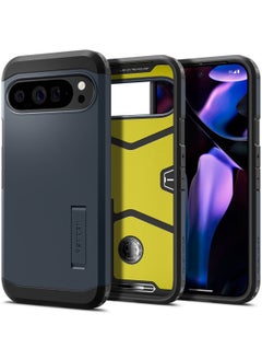 Buy Tough Armor Google Pixel 9 Pro XL Case Cover with Extreme Impact Foam - Metal Slate in UAE