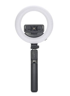 اشتري L07 Selfie Stick حامل ثلاثي القوائم قابل للطي عن بعد مع مصباح حلقي LED مقاس 5 بوصات للبث المباشر في الامارات