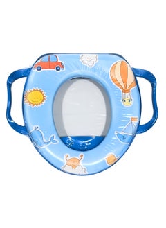 Buy VIO Cushioned Children Toilet Seat Baby Toddler Child Kids Adapter Toilet Seat with Handles Potty Training Seat for Western Toilet for Boys Girls Fits Round and Oval Toilets Printed in UAE