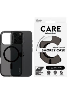 اشتري CARE by PanzerGlass® Smokey MagSafe Phone Case for Apple iPhone 16 Pro, Drop-Tested 4.8m, Recycled Plastic, Anti-Yellowing Guarantee, Enhanced Camera Protection في الامارات