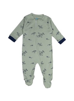Buy BabiesBasic 100% cotton Printed Long Sleeves Jumpsuit/Romper/Sleepsuit with feet covering for babies in UAE