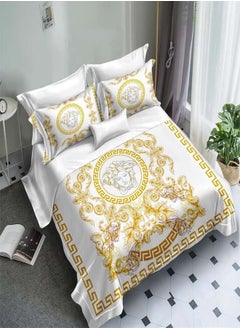 Buy Versace Bedsheet Set 6pcs in Cotton Material in UAE