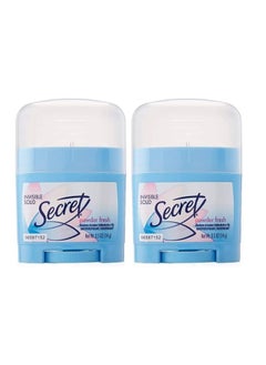 Buy SECRET Powder Fresh Invisible Solid Deodorant Travel Size, 0.5 Oz (Pack of 2) in UAE