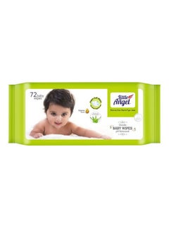 Buy Gentle Soft Cleansing Baby Wipes 216 Count With Aloevera & Vitamin E (72 Count X 3 Packs) in Saudi Arabia