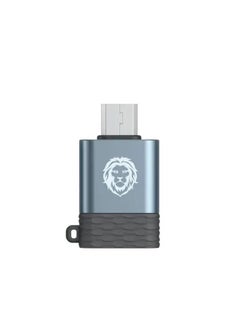 Buy Green Lion Micro OTG 3.0 USB Super Data Transmission - Black/Silver in UAE