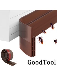 Buy Door Seal Strip Soundproof Door Bottom Seal Under Door Draft Stopper Rubber Weather Stripping Suitable for Windproof Dustproof and Insect Proof in Saudi Arabia