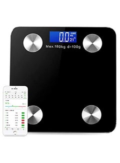 Buy Smart Digital Bluetooth Body Fat Weighing Scale LED Display with App for Connecting Mobile Devices/multi-colors in Egypt