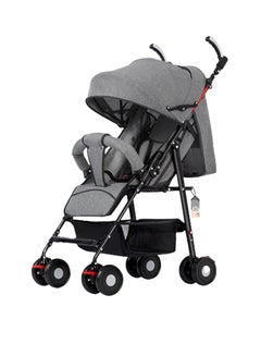 Buy Baby Stroller Can Sit And Lie Down Baby Light Folding Simple Children Stroller Portable Umbrella Stroller Push in Saudi Arabia
