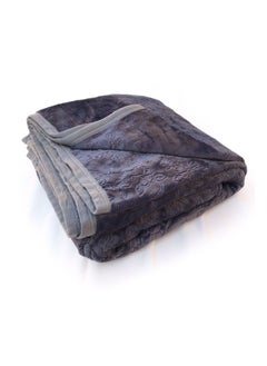 Buy Soft velvet/engraved blanket/King size 220x240 cm in Saudi Arabia