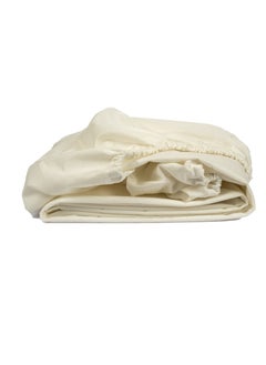 اشتري Fitted Sheet Off White 100x200 في مصر