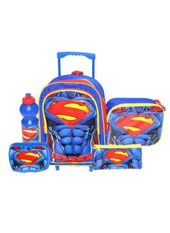 Buy Superman 5-in-1 Value Set Trolley Bag with Accessory in UAE