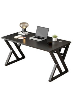 اشتري Computer Desk with Metal Frame for Home Office Black（80*60*75cm） في الامارات