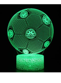 Buy Five Major League Football Team 3D LED Multicolor Night Light Touch 7/16 Color Remote Control Illusion Light Visual Table Lamp Gift Light Team Narva Trans in UAE