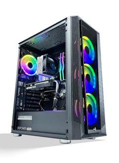 اشتري Infinity Series Gaming PC - Intel Core i5-11400F 2.6GHz Processor | NVIDIA GTX 1650 4GB GPU | 16GB DDR4 RAM | NV.2 1TB NVMe M.2 SSD | AG300 Normal Cooler | RGB 6 Fan Case | Windows 11 Pro | Desktop Computer Tower في الامارات