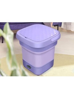 Buy Foldable portable Washing Machine 6L Wash Machine Bucket Ultrasonic Washing For Clothing Mini Washing Machine Wash Underwear Socks in UAE